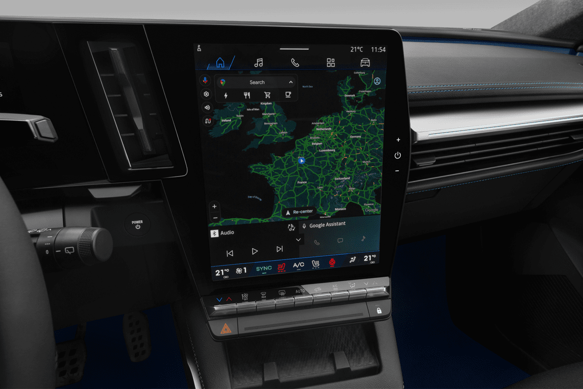 Mittelkonsole eines Renault Scenic E-Tech 