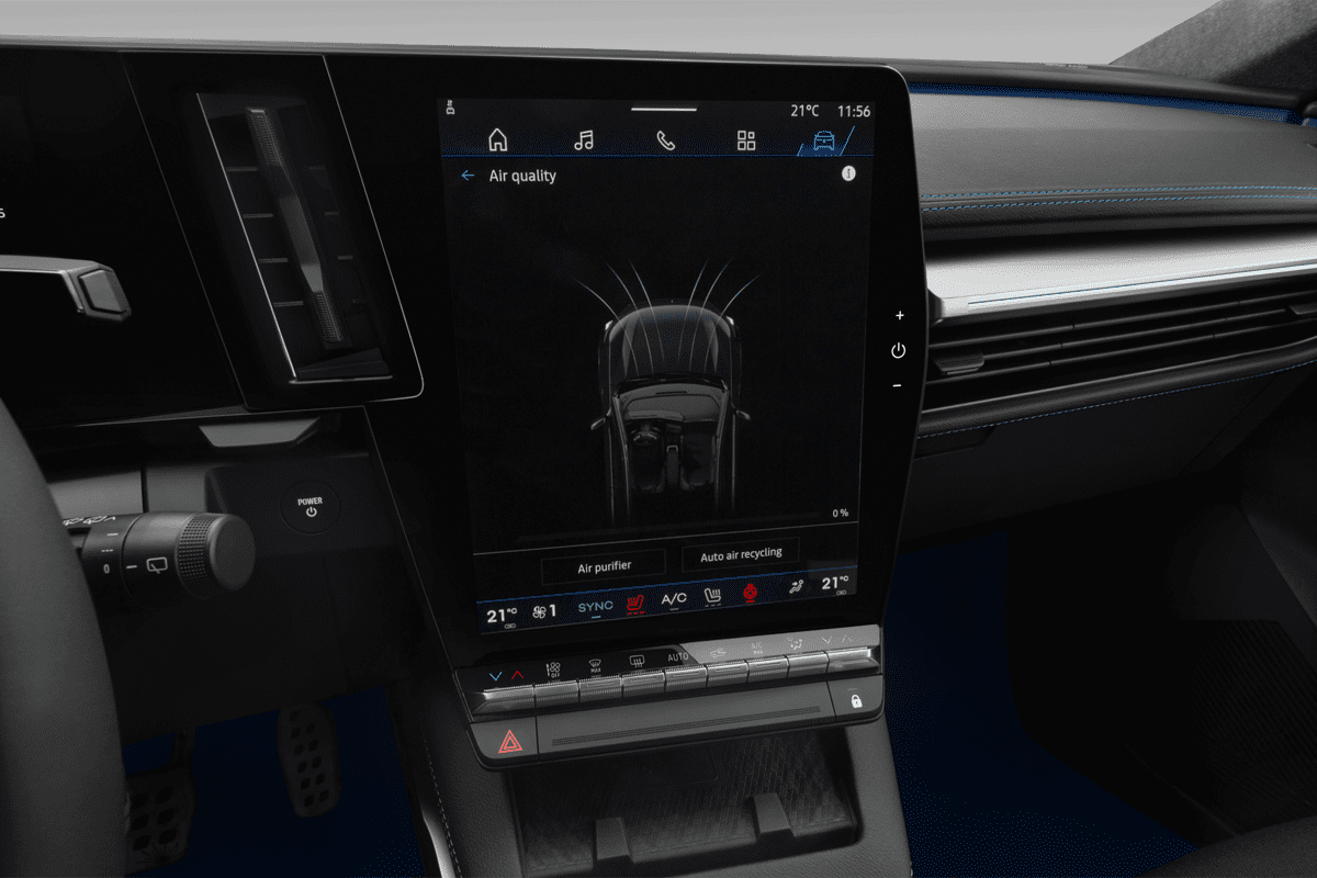 Klimasteuerung eines Renault Scenic E-Tech 