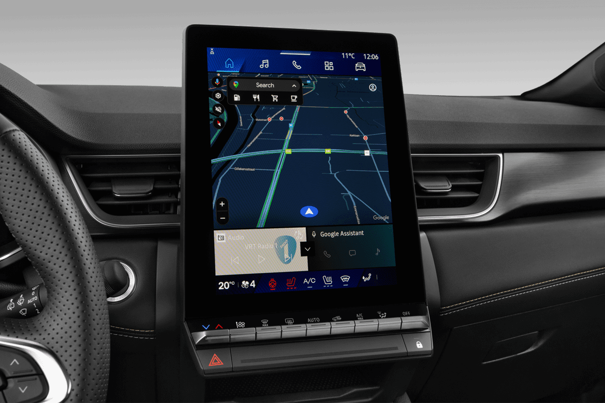 Mittelkonsole eines Renault Symbioz Hybrid 