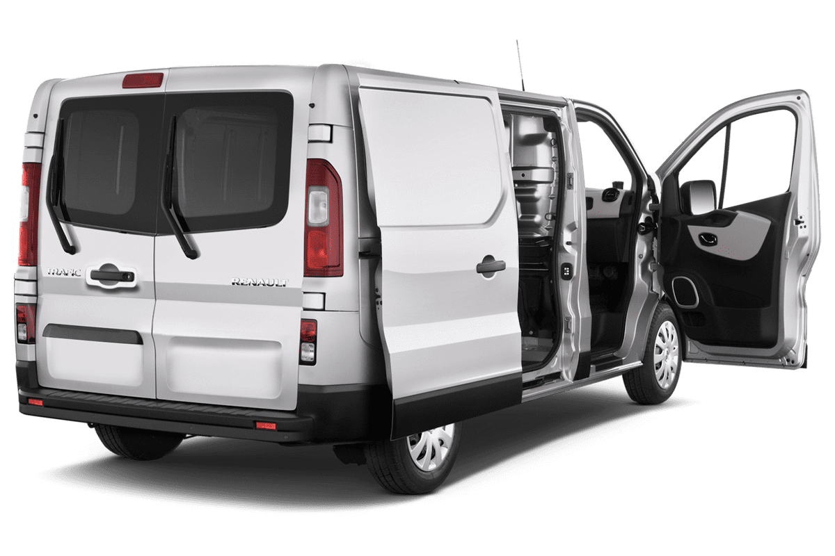 Türen eines Renault Trafic Doppelkabine Kastenwagen 