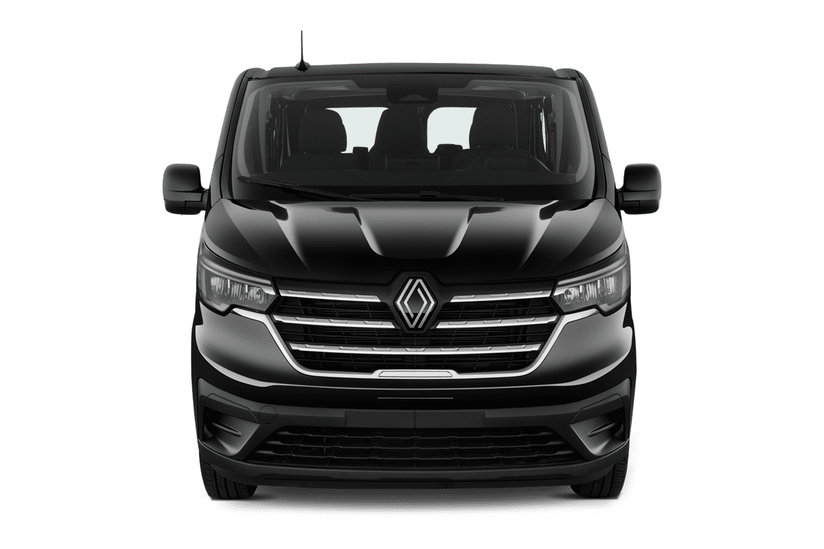 Frontansicht eines Renault Trafic Kombi, freigestellt