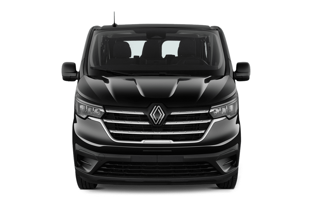 Frontansicht eines Renault Trafic Kombi, freigestellt