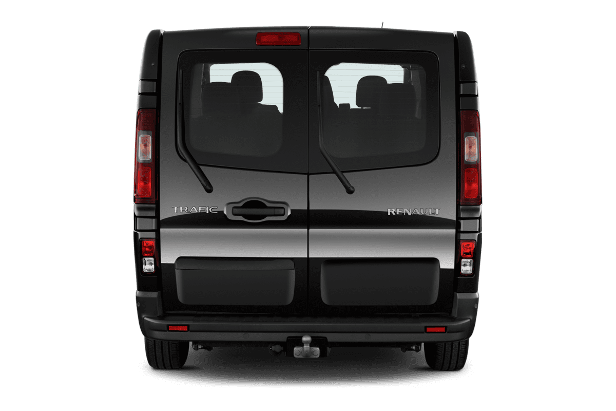 Heckansicht eines Renault Trafic Kombi