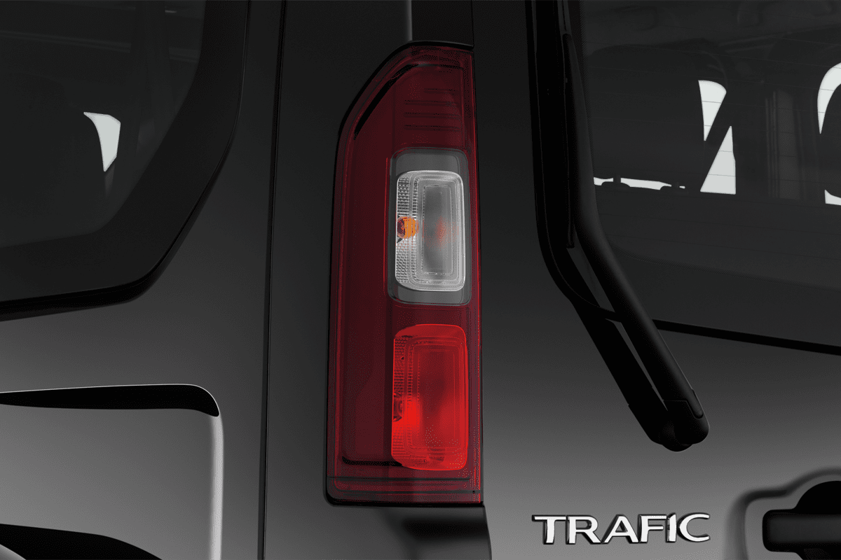 Heckleuchten eines Renault Trafic Kombi