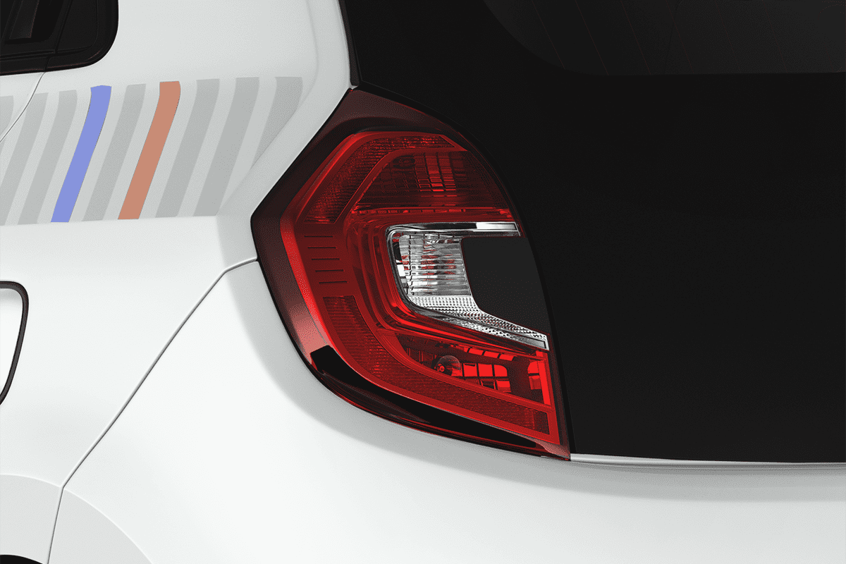 Heckleuchten eines Renault Twingo