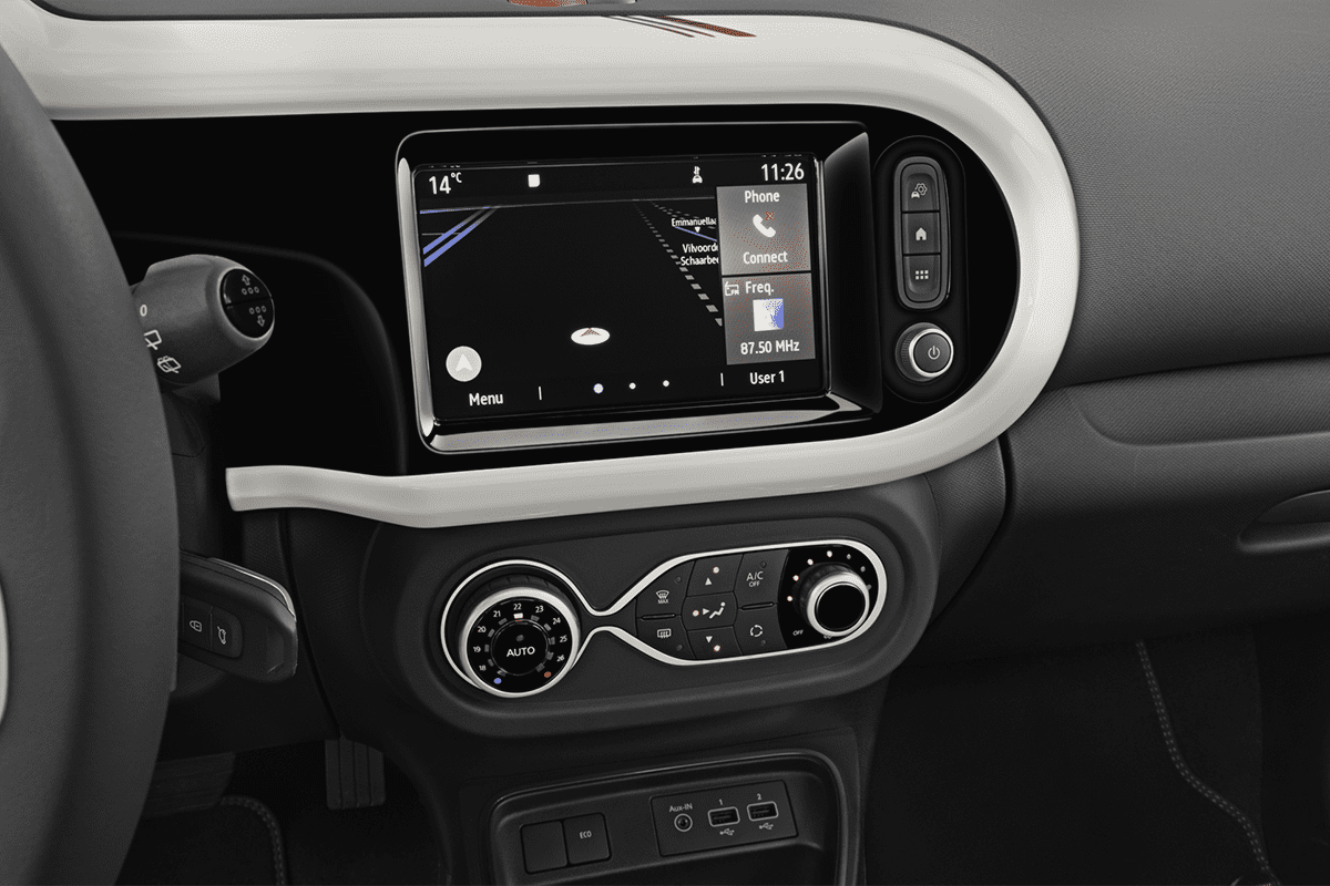 Mittelkonsole eines Renault Twingo E-Tech