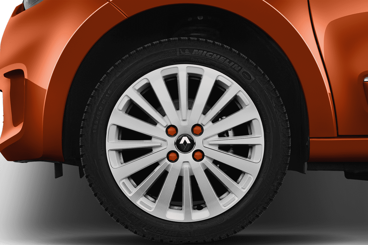 Radkappe oder Felge eines Renault Twingo E-Tech