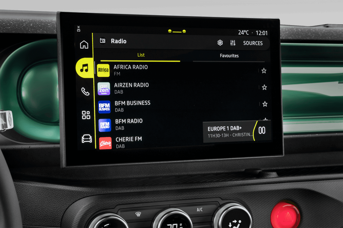 Audiosystem eines Renault Twingo E-Tech (KI-generiert)