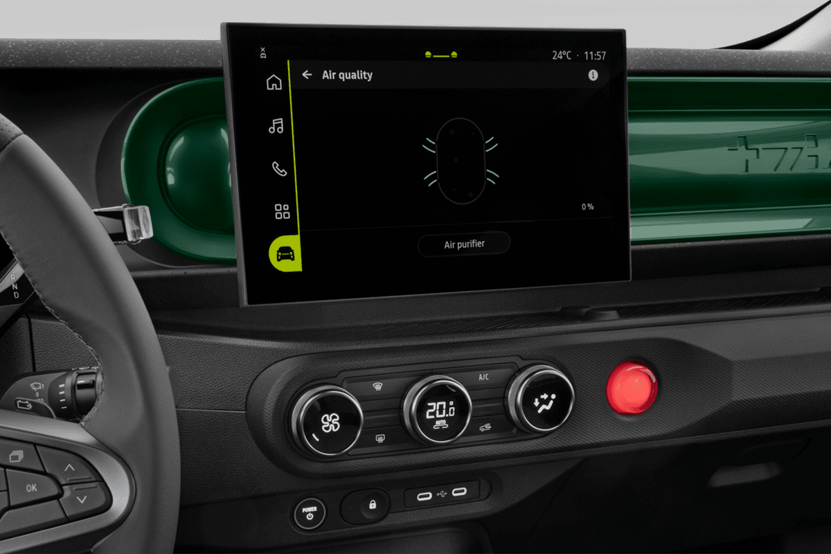 Klimasteuerung eines Renault Twingo E-Tech (KI-generiert)