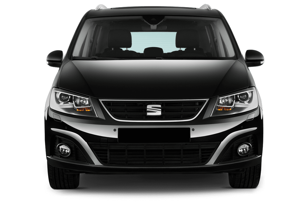 Frontansicht eines Seat Alhambra, freigestellt
