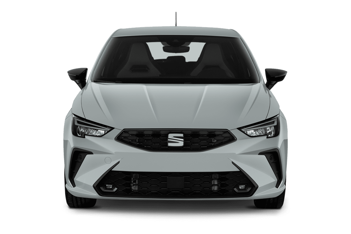 Frontansicht eines Seat Ibiza, freigestellt