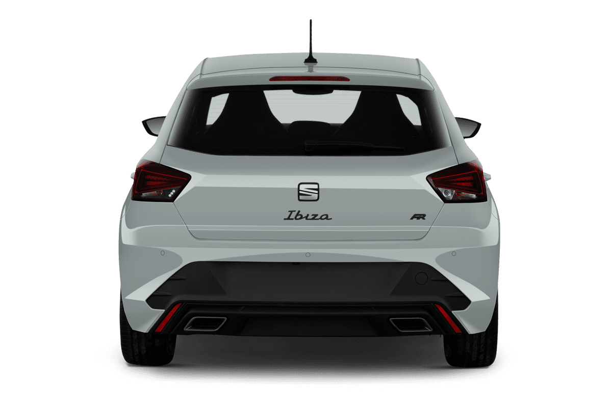Heckansicht eines Seat Ibiza
