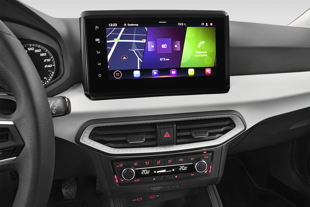 Mittelkonsole eines Seat Ibiza