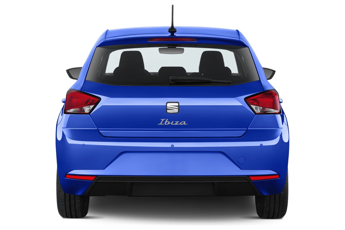 Heckansicht eines Seat Ibiza