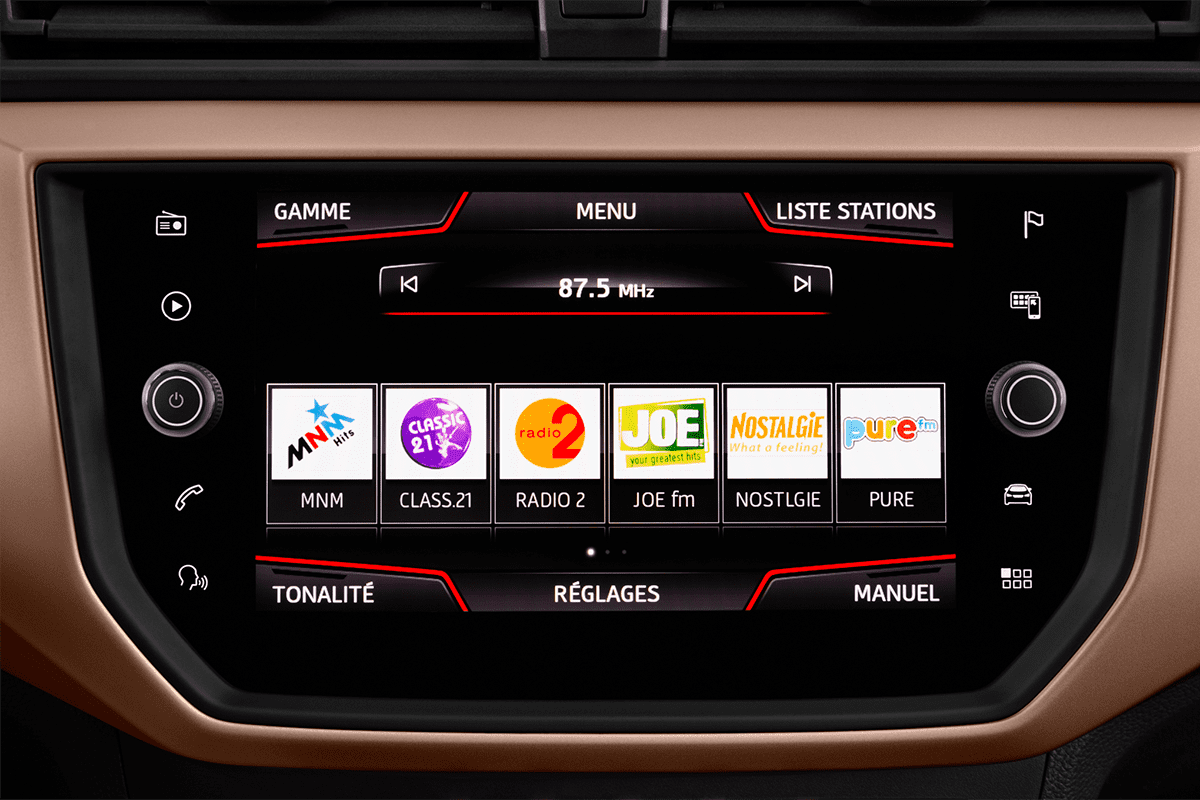 Audiosystem eines Seat Ibiza Black Edition