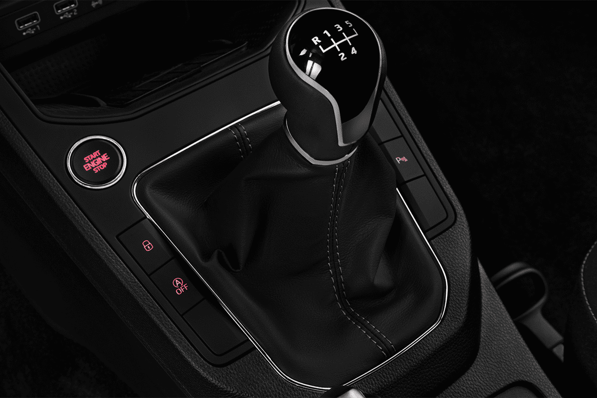 Schaltknüppel eines Seat Ibiza Black Edition