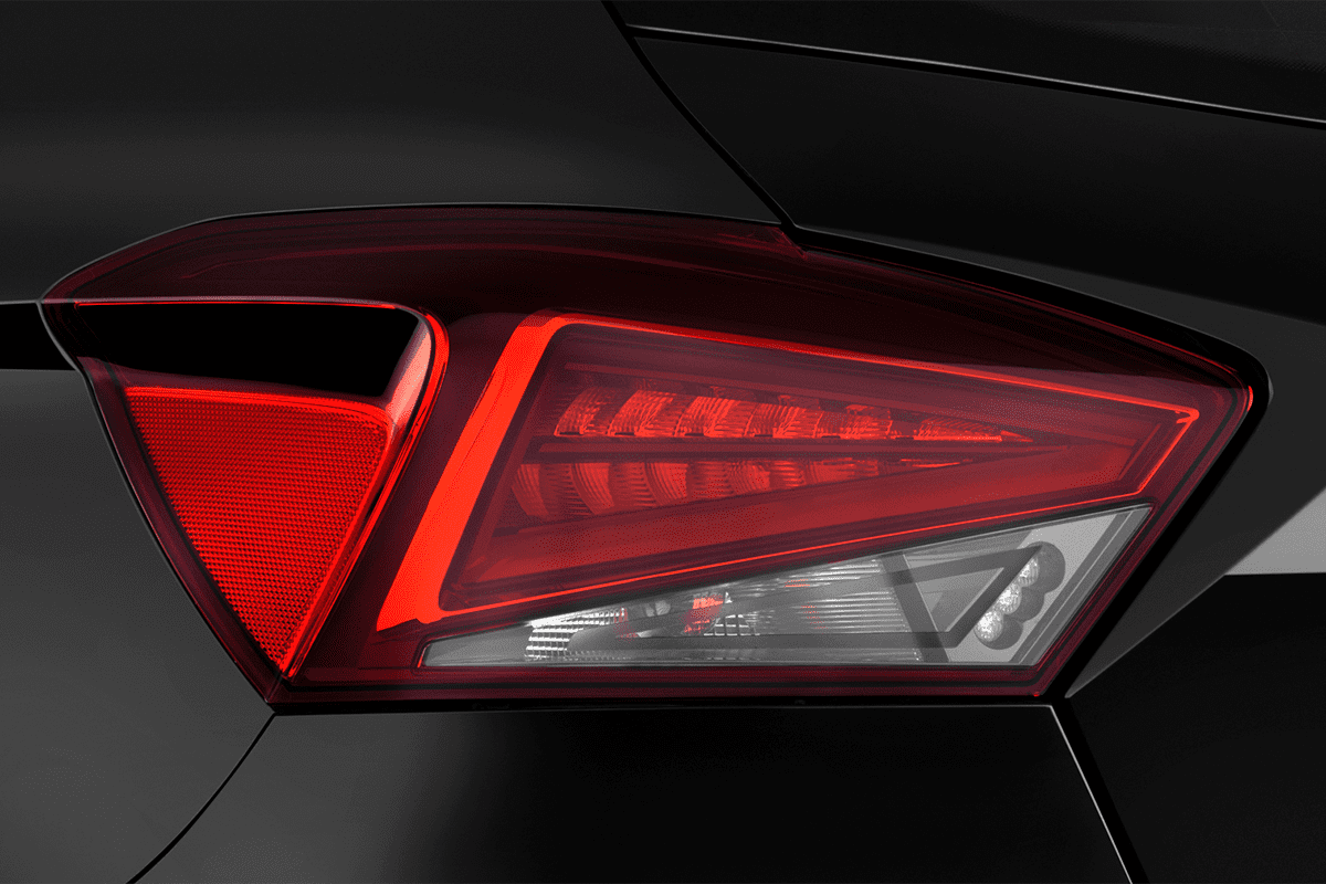 Heckleuchten eines Seat Ibiza Black Edition