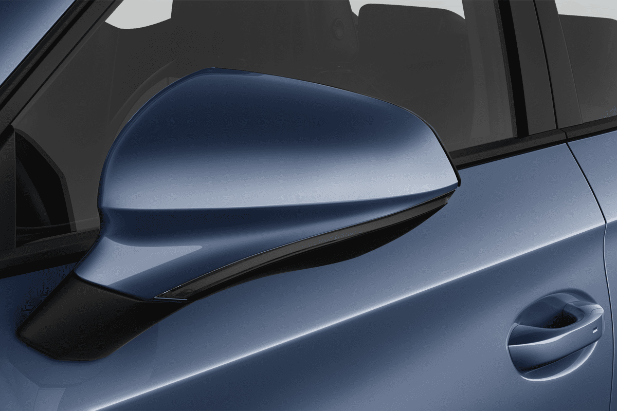 Rückspiegel eines Seat Leon