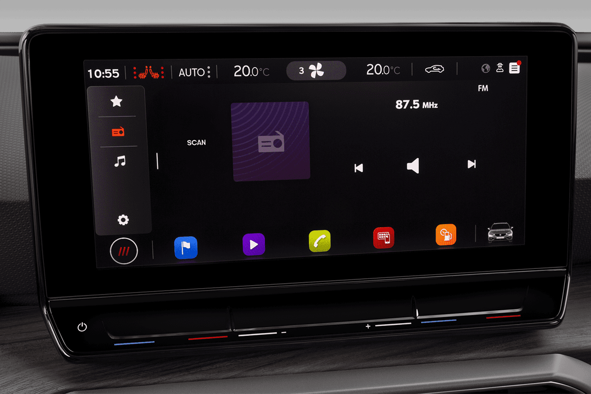 Audiosystem eines Seat Leon ST TGI