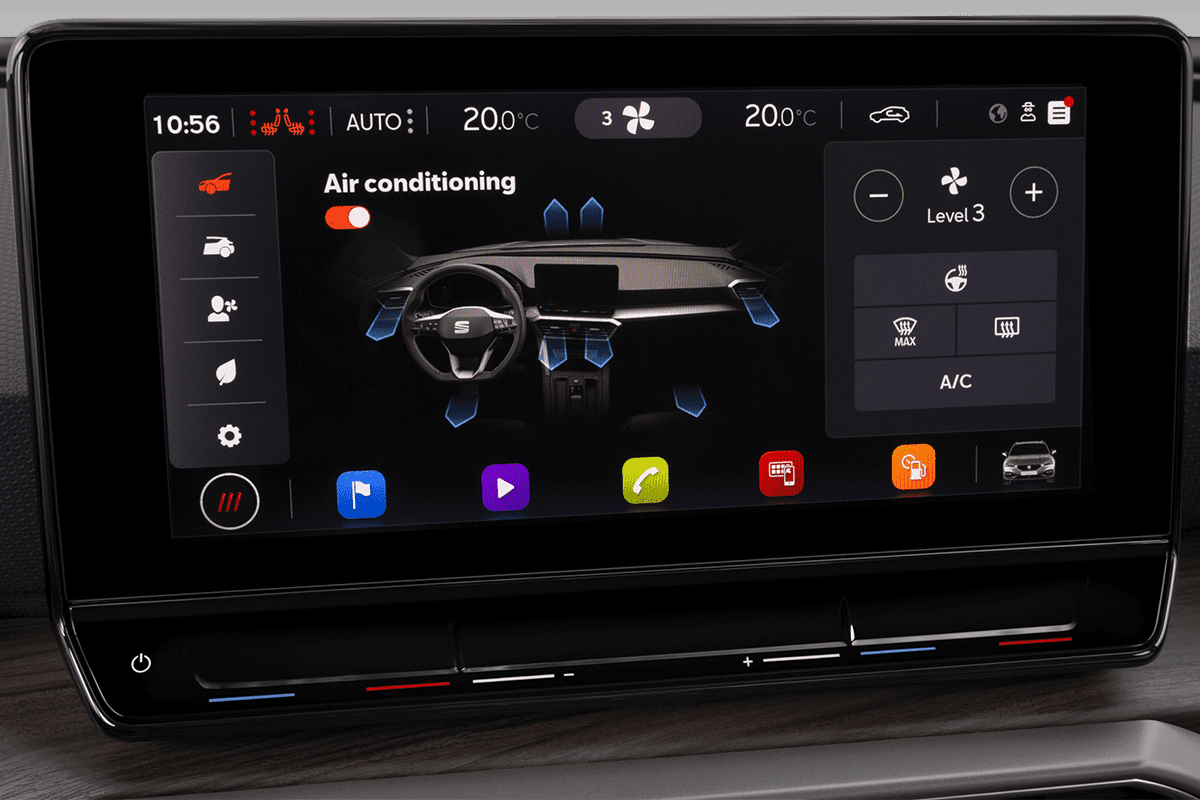 Klimasteuerung eines Seat Leon ST TGI