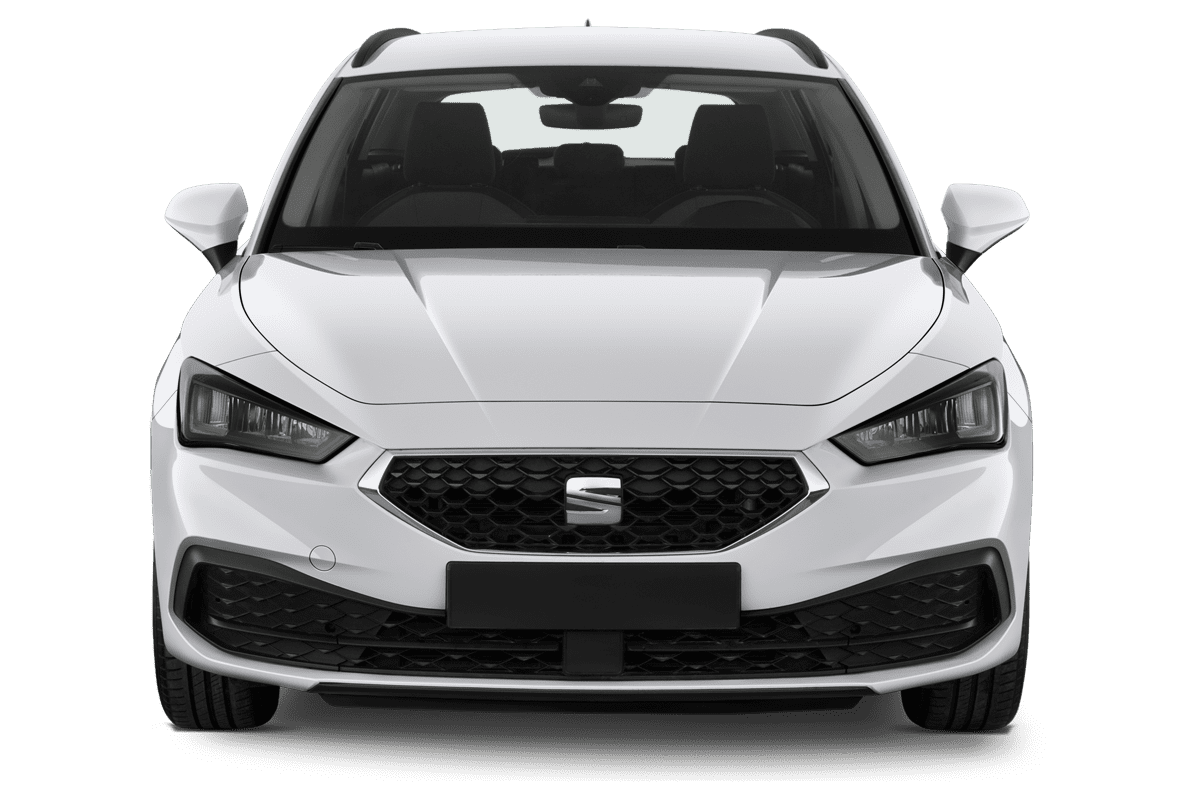 Frontansicht eines Seat Leon ST, freigestellt