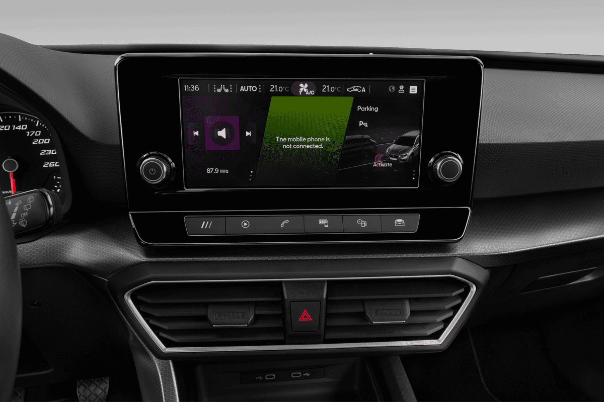 Mittelkonsole eines Seat Leon ST