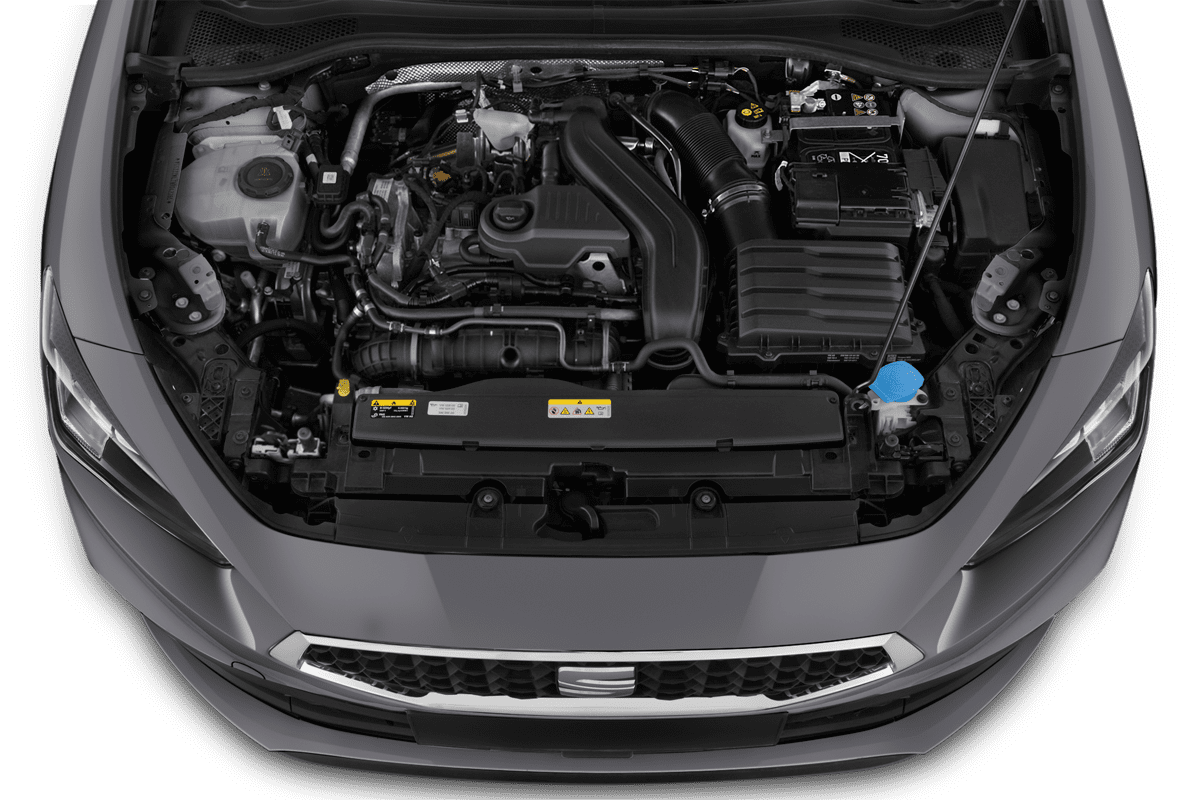 Motorraum eines Seat Leon ST