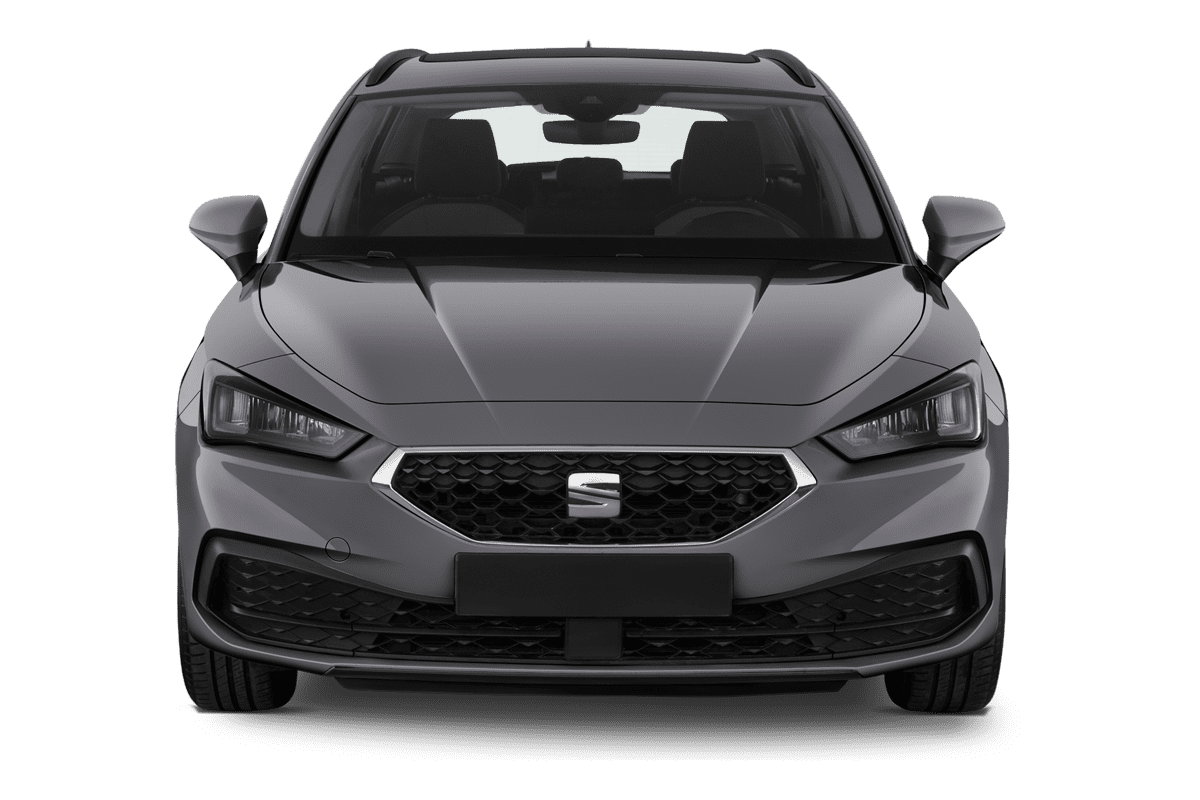 Frontansicht eines Seat Leon ST, freigestellt
