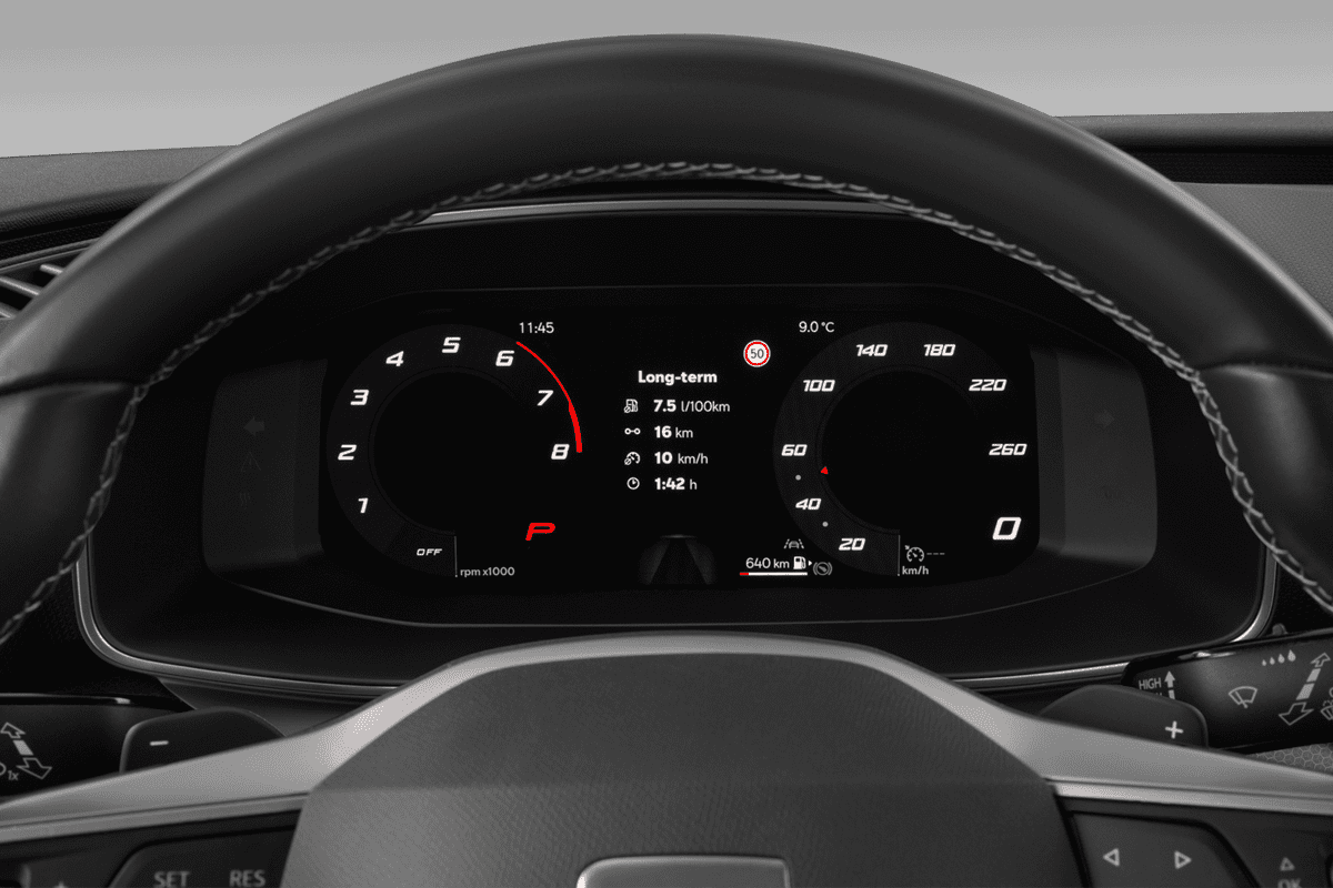Kombiinstrument eines Seat Leon ST