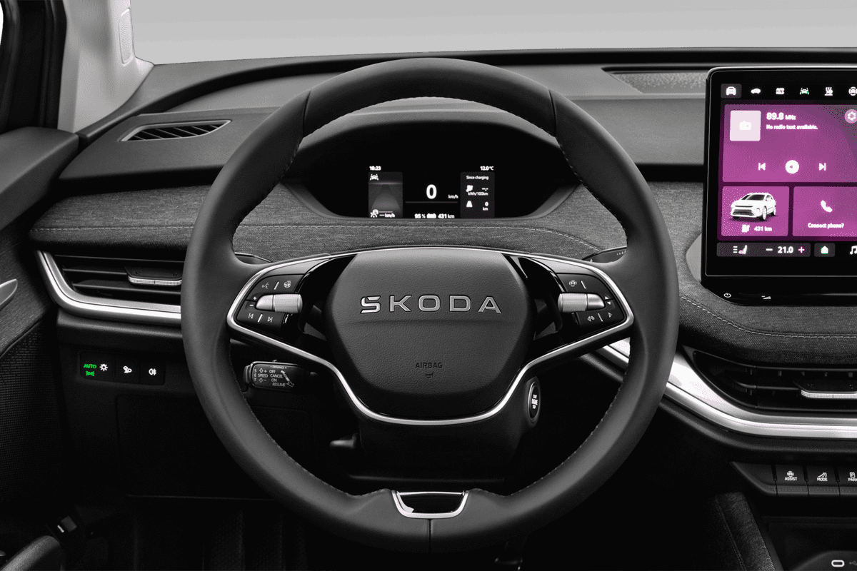 Lenkrad eines Skoda Elroq 