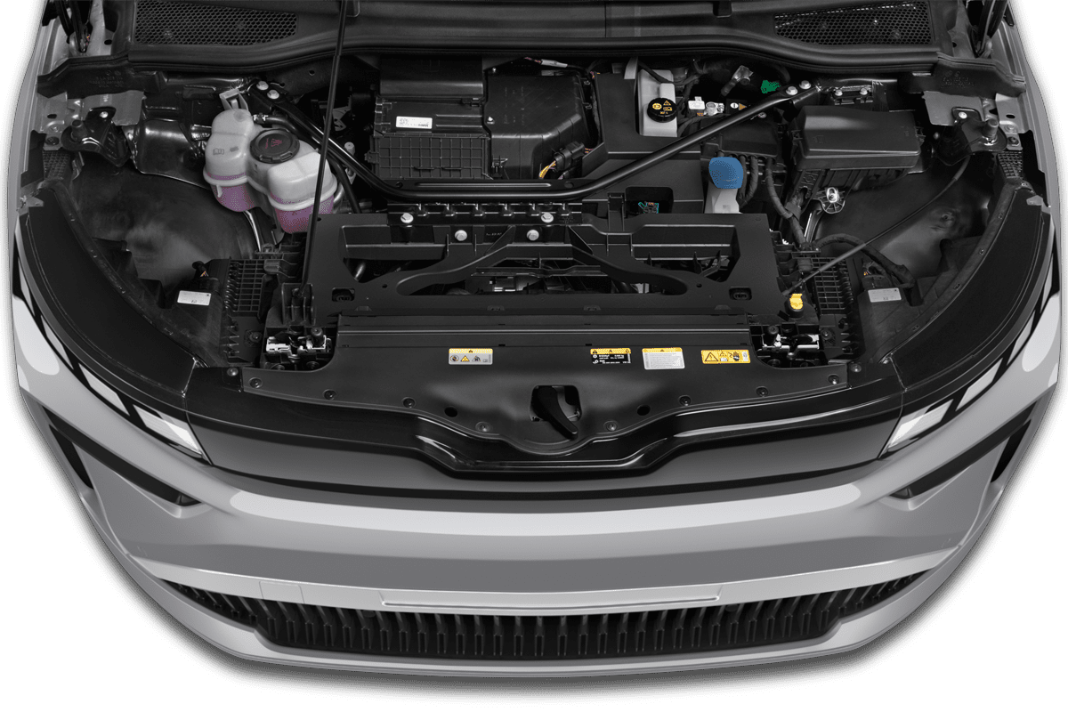 Motorraum eines Skoda Enyaq