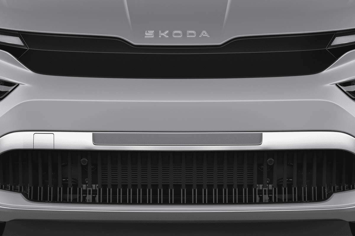 Kühlergrill eines Skoda Enyaq