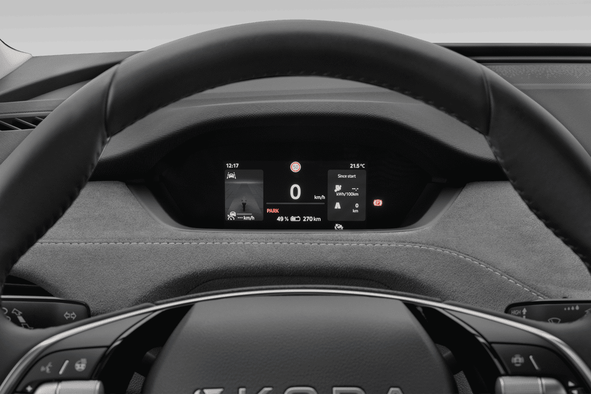 Kombiinstrument eines Skoda Enyaq