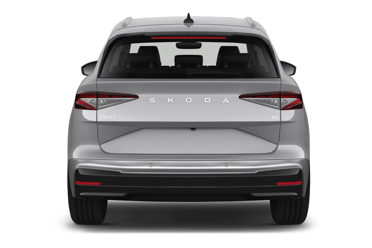 Heckansicht eines Skoda Enyaq