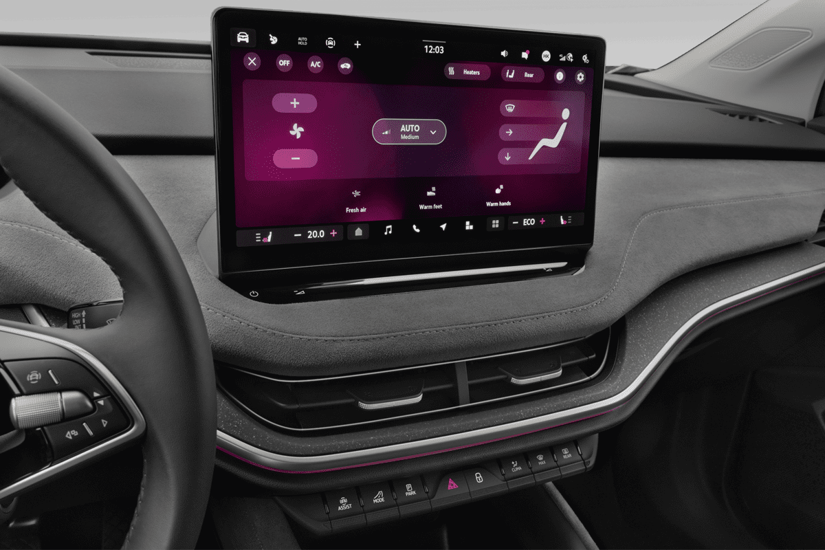 Klimasteuerung eines Skoda Enyaq iV