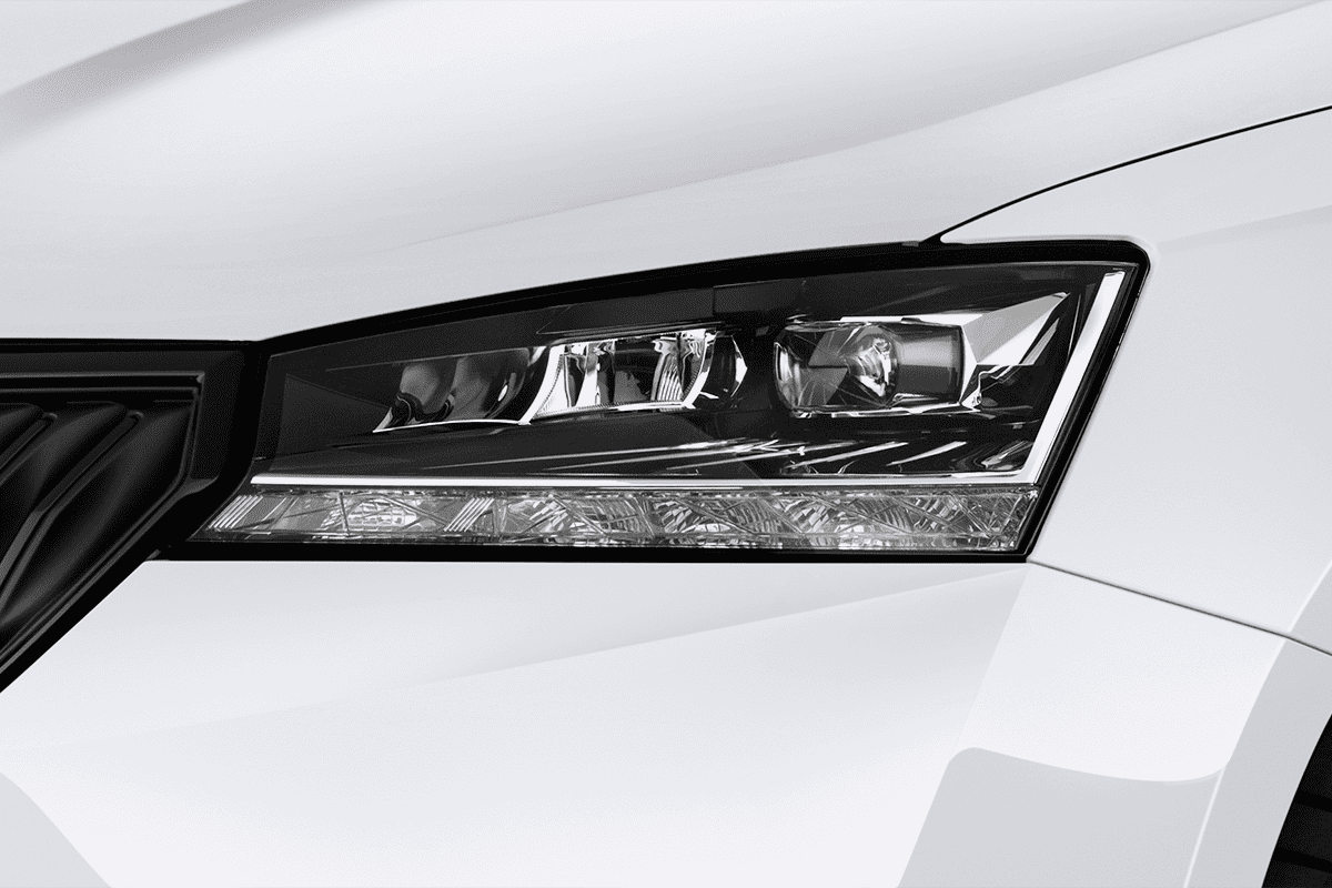 Frontscheinwerfer eines Skoda Fabia Limousine Soleil