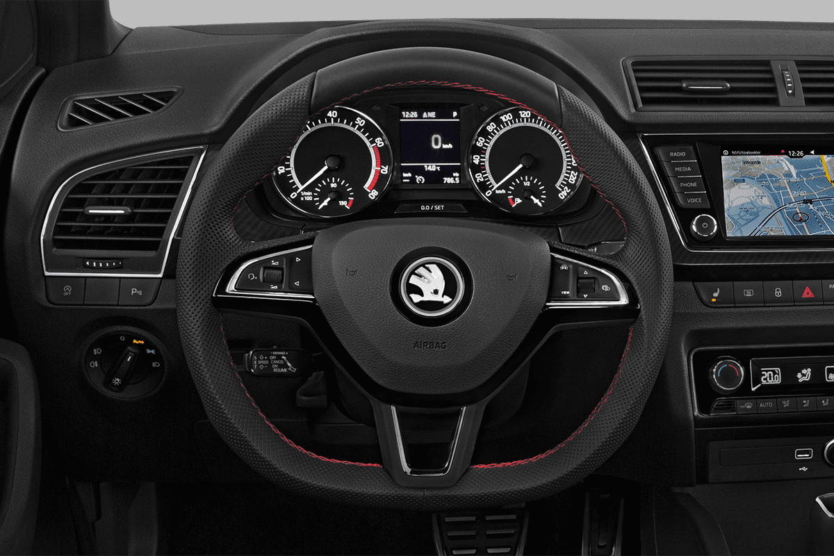 Lenkrad eines Skoda Fabia Limousine Soleil