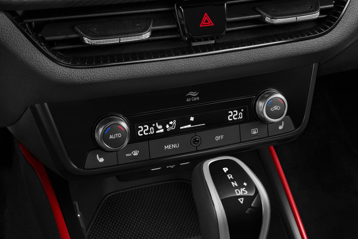 Klimasteuerung eines Skoda Fabia Limousine Drive
