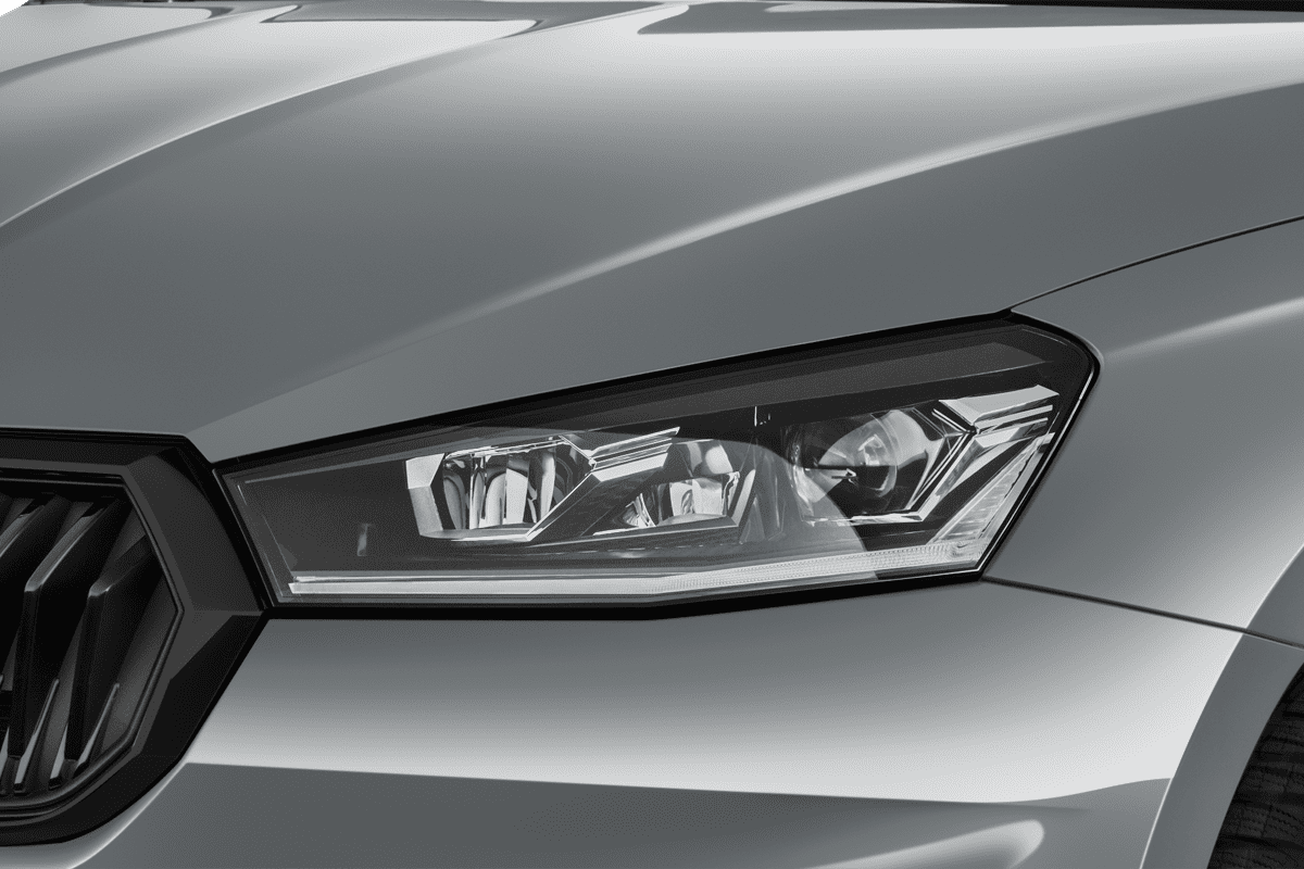 Frontscheinwerfer eines Skoda Fabia Limousine (KI-generiert)
