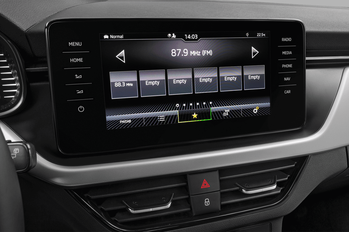 Audiosystem eines Skoda Kamiq Drive