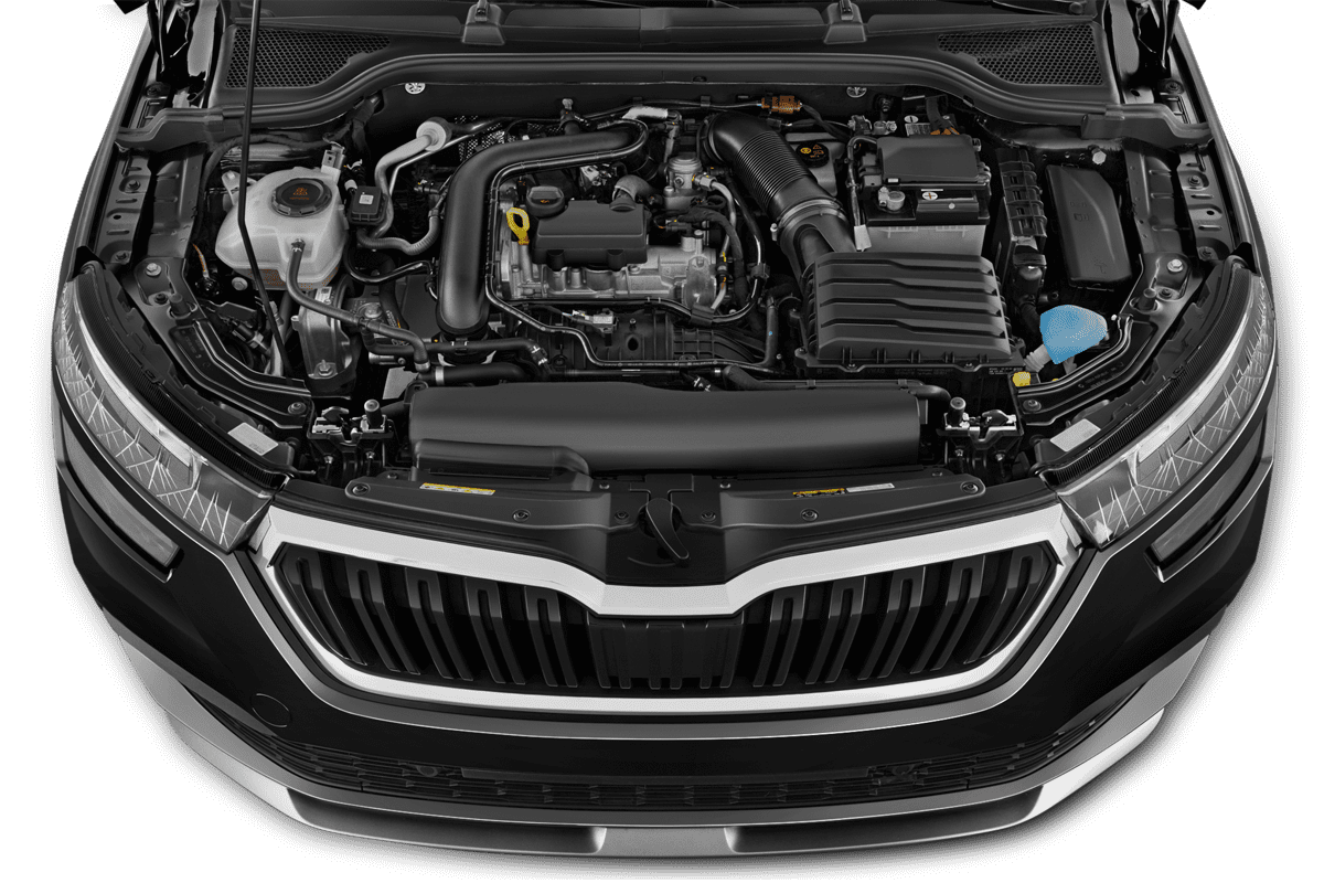 Motorraum eines Skoda Kamiq Drive
