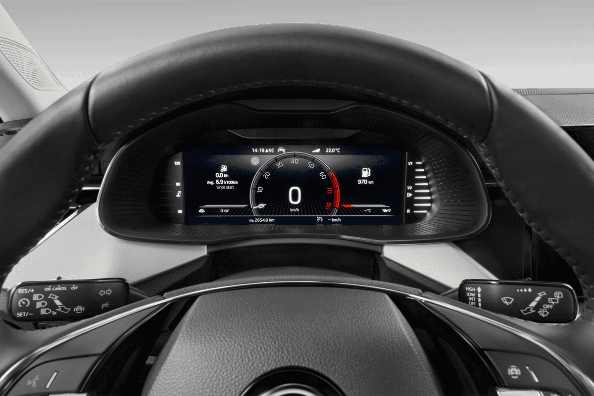 Kombiinstrument eines Skoda Kamiq Drive