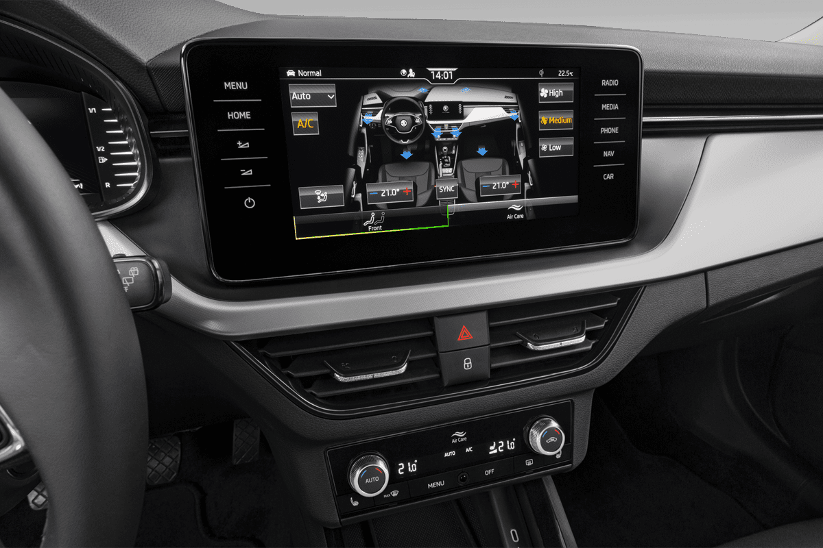 Klimasteuerung eines Skoda Kamiq Drive