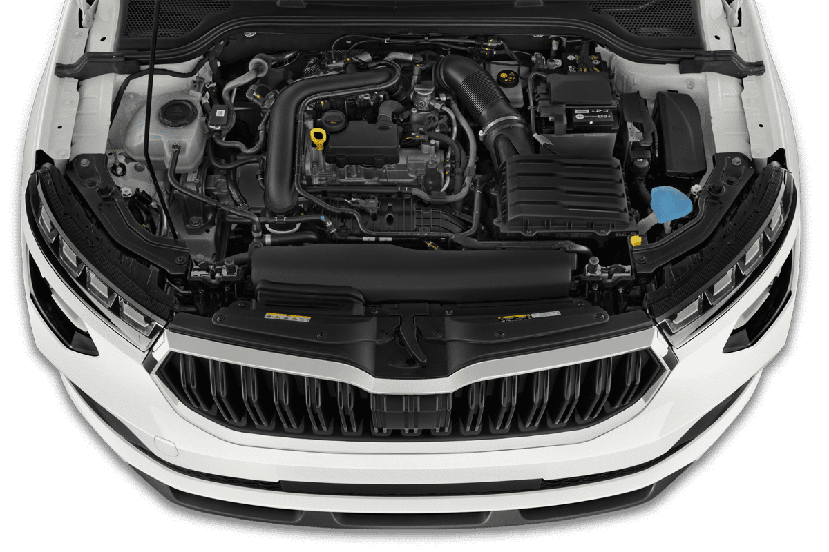 Motorraum eines Skoda Kamiq