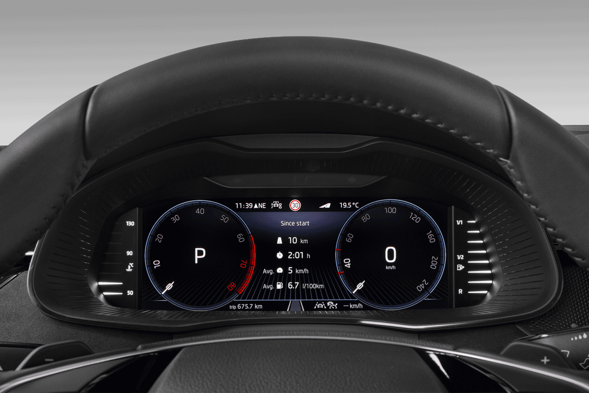 Kombiinstrument eines Skoda Kamiq