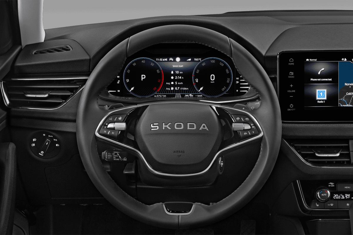 Lenkrad eines Skoda Kamiq