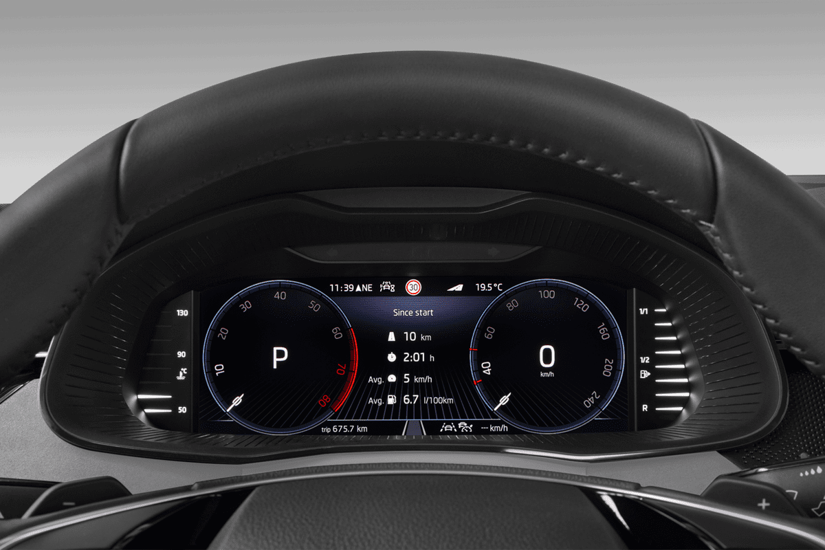 Kombiinstrument eines Skoda Kamiq