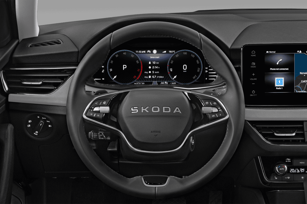 Lenkrad eines Skoda Kamiq