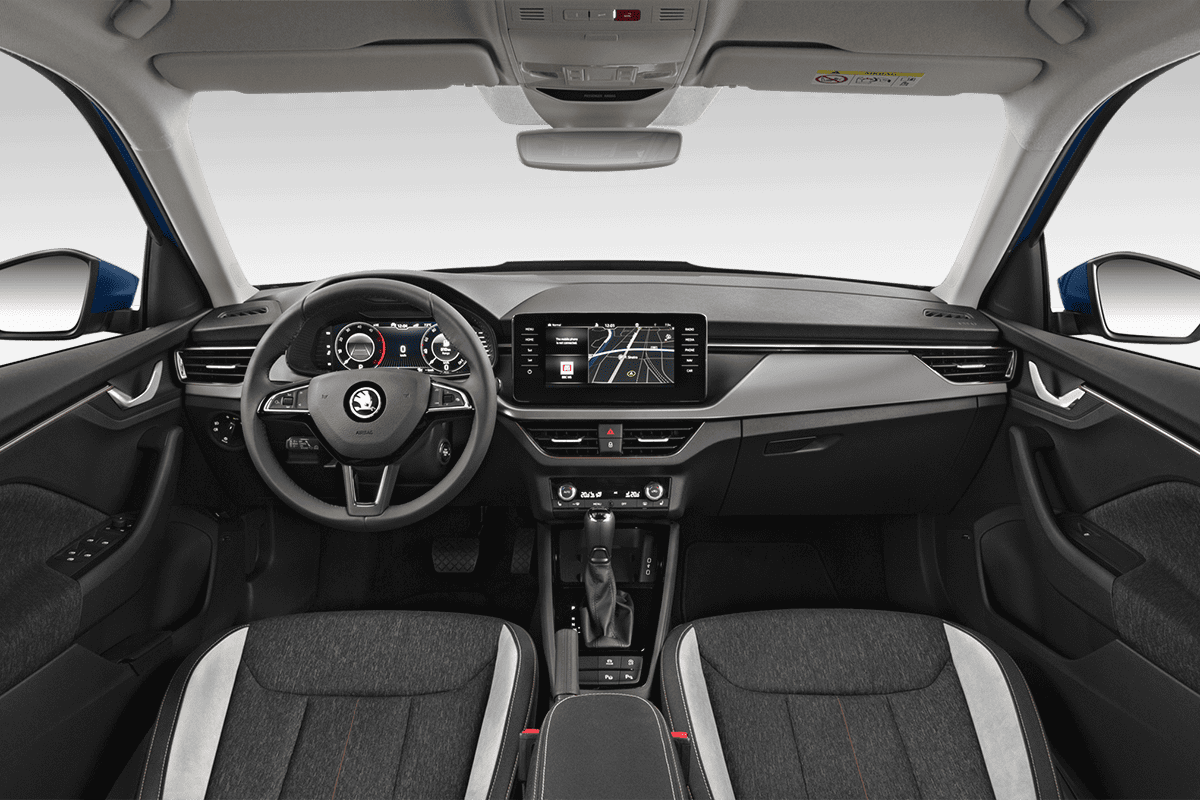 Armaturenbrett eines Skoda Kamiq Tour