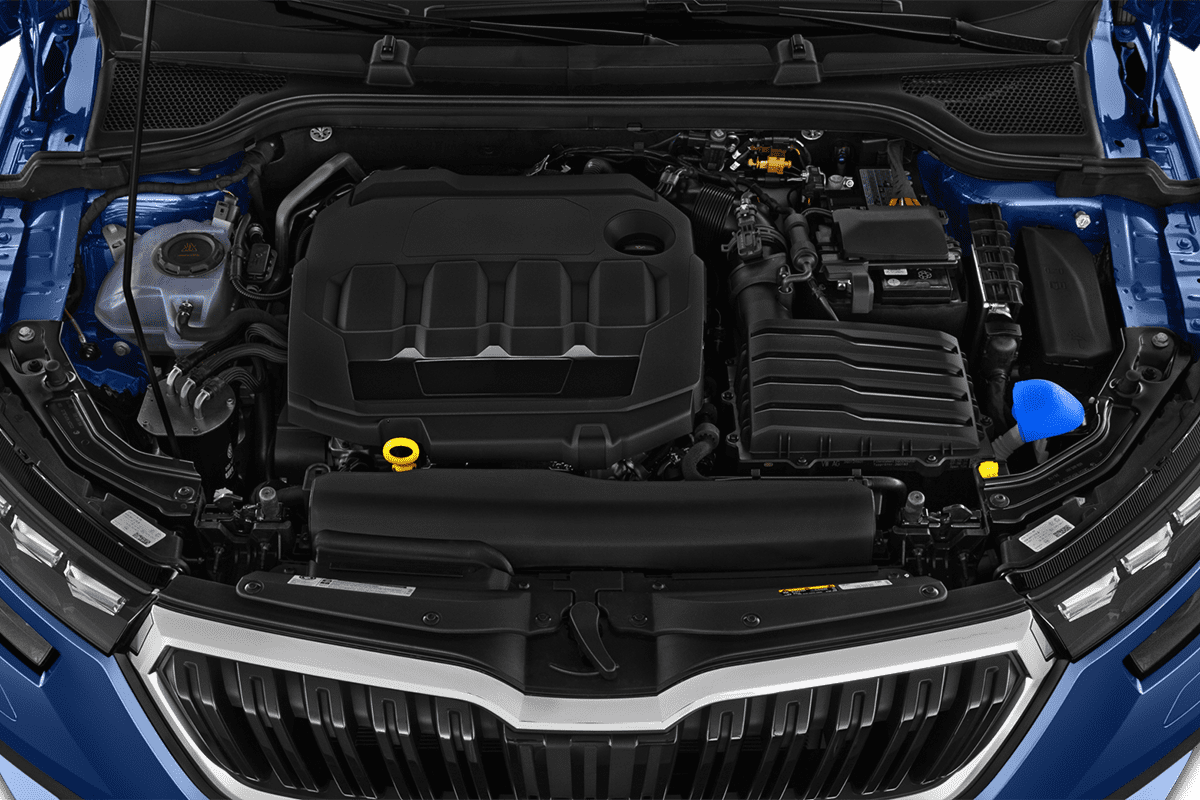 Motorraum eines Skoda Kamiq Tour